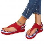 Summer Shoes For Women 2023 Fashion Platform Women's Thong Sandals Roman Flat Ladies Casual Sandals Female Beach Shoes S