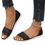 2023 Novelty Shoes For Women Outdoor Women's Sandals Summer Beach Sandals Women Hollow Flat With Peep Toe Shoes Female Z
