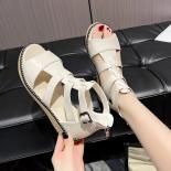 Women's Gladiator Sandals 2023 Summer Shoes New Roman Platform Women's Sandals Punk Open Toe Wedges Ladies Casual Sandal