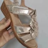 2023 New Spring And Autumn Women's Sandals With One Line Buckle Low Heel Flat Open Toe Muffin Bottom Frosted Leather Sho