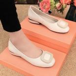 Soft Pu Leather Women's Low Heel Shoes Shallow Mouth All Match Comfortable Pumps Thick Heels Ladies Work Small Leather S