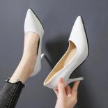 High Heels Shoes Women Pumps Classic Patent Leather Pointed Head Paltform Shoes Wedding Women Dress Shoes Plus Size 35 4