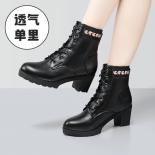 2022 Ankle Boots Female Women Shoes Autumn Winter High Heels Platform Boots British Style Footwear Ladies Outdoor Sports