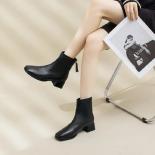 Hot Sale Ankle Boots Women Autumn Winter Boot For Women 2022 Free Shipping Ladies Fashion Zipper Mid Heel Woman Shoe Bot