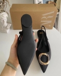 Za's New Summer Flat Sandals For Women With Stiletto Heels And Straps With Empty Toes And Shallow Mouth Single Shoes Wit
