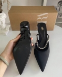 Za New Summer High-heeled Shoes For Women With Pointed Toe, Shallow Mouth And Hollow Back Stilettos For Women Wearing Rh