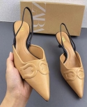 Za New Summer Stiletto Pointed Toe Shallow Mouth Sandals For Women With Buckle Straps And Slingback High Heels For Women