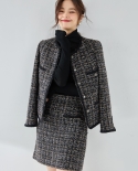 23 Autumn New Peng Luxury Small* Fragrance Style Jacket Skirt Suit Lady Style Short Jacket 15404 Skirt 15424