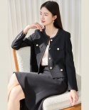 Small * Fragrance Suit For Women 23 Autumn New Tweed Short Jacket Top For Women 15252 Skirt 15253