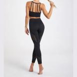 Seamless Yoga Sets Sports Fitness High Waist Hip Liftting Trousers Beauty Back Suits Workout Clothes Gym Leggings Sets F