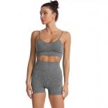 Seamless Yoga Set Sports Fitness High Waist Hiplifting Shorts Sports Bra Suit Workout Clothes Gym Leggings Shorts Set Fo
