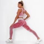 Seamless Yoga Set Sports Fitness High Waist Hip Raise Pants Hollowout Yoga Bra Suits Workout Clothes Gym Leggings Set Fo