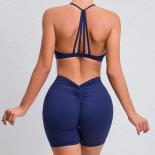 Seamless Yoga Sets Sports Fitness High Waist Hip Lfting Shorts Nude Feel Beauty Back Suits Workout Gym Leggings Set For 