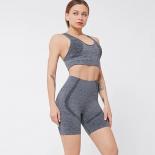 Seamless Yoga Set Sports Fitness High Waist Peach Hip Raise Shorts Vest Suits Workout Clothes Gym Leggings Shorts Set Fo
