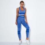 Seamless Hollow Yoga Sets High Waist Peach Hip Raise Pants Sports Fitness Vest Suits Workout Clothes Gym Leggings Sets F