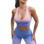 Seamless Tie Dyed Yoga Sets Sports Fitness High Waist Hip Lifitng Trousers Shorts+vest Suits Workout Gym Leggings Sets F