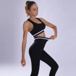 Seamless Yoga Sets Sports Fitness High Waist Hip Lifting Pants Beauty Back Leopard Bra Suits Workout Gym Leggings Sets F