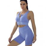 Seamless Yoga Sets Sports Fitness High Waist Hip Lifting Shorts Backless Vest Suits Workout Clothes Gym Leggings Sets Fo