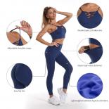 3pcs Seamless Yoga Sets Sports Fitness High Waist Hip Raise Shaping Running Sportswear Workout Clothes Gym Legging Set F