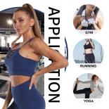 3pcs Seamless Yoga Sets Sports Fitness High Waist Hip Raise Shaping Running Sportswear Workout Clothes Gym Legging Set F