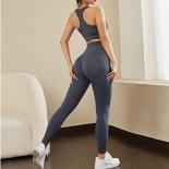 Seamless Yoga Sets Sports Fitness High Waist Hip Liting Pants Beauty Back Bra Suits Workout Clothes Gym Leggings Sets Fo