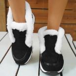 Botas de invierno para mujer, botas de nieve nuevas de alta calidad, cálidas botas de invierno de felpa, zapatos planos para muj