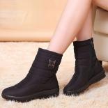 New Waterproof Women's Boots Winter Shoes Thick Sole Wedge Heel Snow Boots Thick Plush Warm Ankle Boots Women Shoes Bota