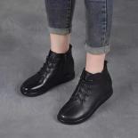 2023 Winter Women's Boots Plus Velvet Warm Short Boots Soft Feet Casual Thick Soled Mother Boots All Match Women's Shoes