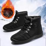 2022 Women's Winter  Warm Mother Cotton Boots Non Slip Waterproof Short Boots Plus Velvet Tendon Bottom Snow Boots One D