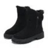Snow Boots Women 2023 Winter Warm Fashion Designer Platform Boots Gladiator Non Slip Short Plush Flats Suede Shoes Mujer