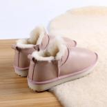 2022 נעלי לחם ללא החלקה חדשות לחורף 2022 מגפיים קצרים בגזרה נמוכה בתוספת נעלי קטיפה מגפי שלג נעלי נשים נעלי פלטפורמה