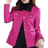 New Arrival Ladies Blazer Women Slim Casual Jacket Long Sleeve Single Breasted Pink Apricot Green Female Autumn Winter C