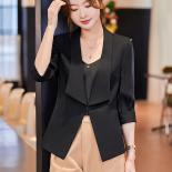Fashion Office Ladies Formal Blazer Women White Black Green Female Jacket For Spring Summer