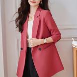 Long Sleeve Single Breasted Women Blazer Ladies Fashion Autumn Winter Coffee Pink Black Female Casual Loose Jacket Coat
