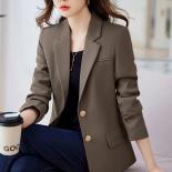 Black Beige Blue Coffee Ladies Blazer Jacket Women Female Business Work Wear Slim Formal Coat For Autumn Winter