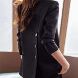 Moda rosa preto marrom blazer feminino senhoras de negócios trabalho wear único breasted jaqueta formal para o outono inverno