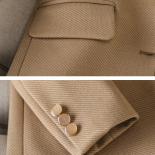 Blazer solide à simple boutonnage pour femme, vêtement de travail formel, noir, vert, kaki, pour le bureau, automne et hiver