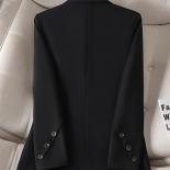 Bege café preto feminino blazer formal senhoras manga longa único breasted sólido trabalho wear jaqueta para o outono winte