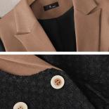 White Black Women Solid Casual Blazer Coat Female Long Sleeve Single Button Ladies Straight Jacket With Pocket  Blazers