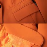 Orange Pink Black Women's Formal Blazer Ladies Female Long Sleeve Solid Slim Business Work Wear Jacket