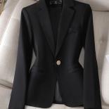 משרד נשים בלייזר רשמי רזה נשים בז 'כתום שחור נשים עבודה עסקי ללבוש ז'קט לסתיו החורף