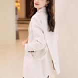 Fashion Women Loose Blazer Coat Apricot Black Khaki Female Long Sleeve Single Breasted Laides Jacket For Autumn Winter