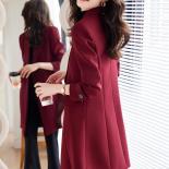 عالية الجودة سيدات الأعمال ملابس العمل سترة رسمية طويلة السيدات الأحمر القهوة الأزرق الصلبة الإناث سترة معطف لخريف الشتاء