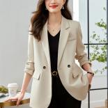 Fashion Women Casual Blazer Coat Red Apricot Black Female Long Sleeve Loose Ladies Jacket For Autumn Winter