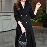 High Quality Apricot Coffee Black Women Long Blazer Female Office Ladies Business Work Wear Formal Jacket Coat For Autum