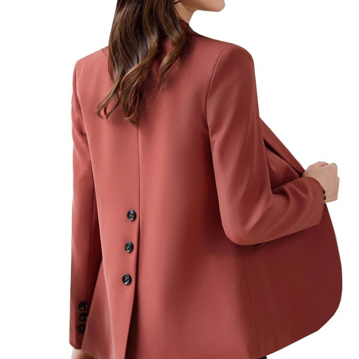 Coffee Beige Red Office Ladies Blazer Jacket Women Long Sleeve Female Business Work Wear Slim Formal Coat For Autumn Win