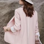 Fashion Autumn Winter Ladies Blazer Women Pink Black Apricot Female Long Sleeve Single Button Solid Casual Jacket Coat