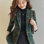 Coffee Green Fashion Casual Female Blazer Women Long Sleeve Single Button Autumn Winter Ladies Jacket