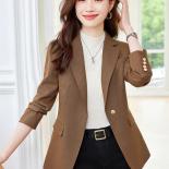 High Quality Khaki Blue Solid Women Blazer Autumn Winter Office Ladies Business Work Wear Jacket Female Long Sleeve Form