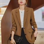 New Arrival Autumn Winter Women Ladies Blazer Green Black Coffee Female Long Sleeve Single Breasted Solid Casual Jacket 